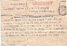 first telegram, reported missing